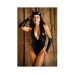 Play On The Prowl Costume Wetlook Teddy With Plunging Neckline, Removable Tail, Matching Fingerless Play On The Prowl Costume Wetlook Teddy With Plunging Neckline, Removable Tail, Matching Fingerless