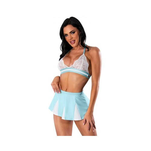 Magic Silk Dress Up Head Cheerleader Costume Blue L/xl Magic Silk Dress Up Head Cheerleader Costume Blue L/xl