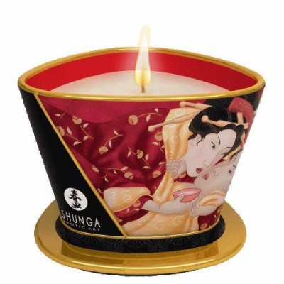 Shunga Massage Candle Romance Strawberry Wine 5.7oz Shunga Massage Candle Romance Strawberry Wine 5.7oz