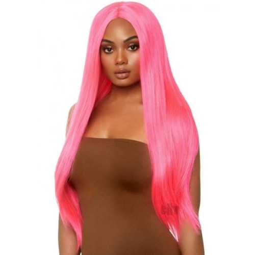 Long Straight 33 Cntr Part Wig O/s Pnk Long Straight 33 Cntr Part Wig O/s Pnk