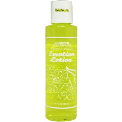 Emotion Lotion Flavored Water Based Warming Lotion Banana 4 Ounce Emotion Lotion Flavored Water Based Warming Lotion Banana 4 Ounce