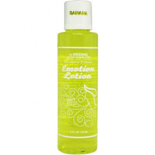 Emotion Lotion Flavored Water Based Warming Lotion Banana 4 Ounce Emotion Lotion Flavored Water Based Warming Lotion Banana 4 Ounce