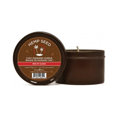 Eb Hemp Seed Candle Ride My Sleigh 6 Oz. Eb Hemp Seed Candle Ride My Sleigh 6 Oz.