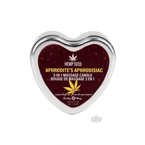 Earthly Body 2024 Valentines 3 In 1 Massage Heart Candle - 4 Oz Aphrodite's Aphrodisiac Earthly Body 2024 Valentines 3 In 1 Massage Heart Candle - 4 Oz Aphrodite's Aphrodisiac