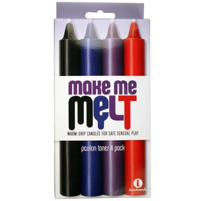 The 9's Make Me Melt Sensual Warm Drip Candles - Passion Tones Pack of 4 The 9's Make Me Melt Sensual Warm Drip Candles - Passion Tones Pack of 4