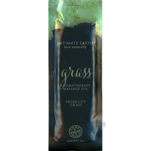 Intimate Earth Grass Massage Oil Foil Sachet 1oz Intimate Earth Grass Massage Oil Foil Sachet 1oz