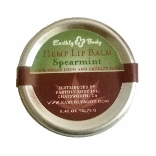Earthly Body Hemp Lip Pot Spearmint Earthly Body Hemp Lip Pot Spearmint