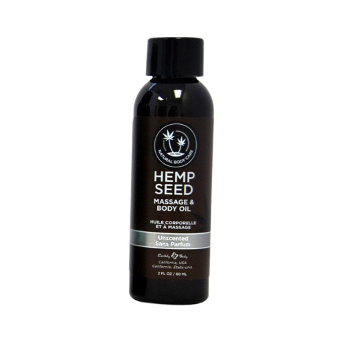 Earthly Body Massage Oil Unscented 2oz Earthly Body Massage Oil Unscented 2oz