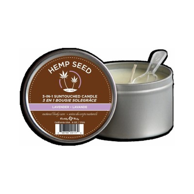 Earthly Body 3 In 1 Massage Candle Lavender 6oz Earthly Body 3 In 1 Massage Candle Lavender 6oz