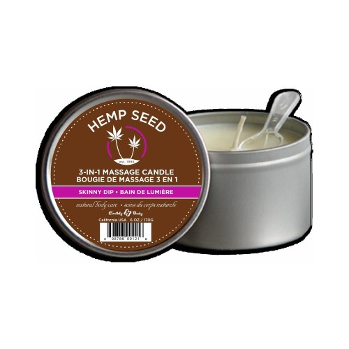 Earthly Body 3 In 1 Massage Candle Skinny Dip 6oz Earthly Body 3 In 1 Massage Candle Skinny Dip 6oz