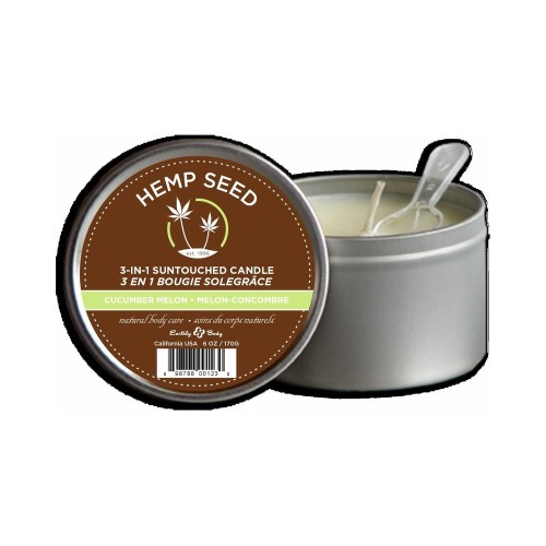 Earthly Body Massage Candle Cucumber Melon 6oz Earthly Body Massage Candle Cucumber Melon 6oz