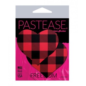 Pastease Premium Holiday Hearts - Plaid O/s Pastease Premium Holiday Hearts - Plaid O/s