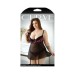 Curve Madison Gartered Lace And Mesh Babydoll With Underwire Cups & Matching Panty 3x/4x Black/pink Curve Madison Gartered Lace And Mesh Babydoll With Underwire Cups & Matching Panty 3x/4x Black/pink