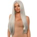 Long Straight 33 Cntr Part Wig O/s Gry Long Straight 33 Cntr Part Wig O/s Gry