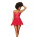 Wet Look Two In One Babydoll Red Sm