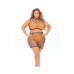 Pink Lipstick Crave You Lrge Fshnet Cami Top,skrt,bandeau Top & Panty(fits Up To 3x)neon Orange Qn Pink Lipstick Crave You Lrge Fshnet Cami Top,skrt,bandeau Top & Panty(fits Up To 3x)neon Orange Qn