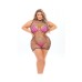 Pink Lipstick Neon Nights Large Fishnet Dress, Tri Top & G-string (fits Up To 3x) Neon Pink Qn Pink Lipstick Neon Nights Large Fishnet Dress, Tri Top & G-string (fits Up To 3x) Neon Pink Qn