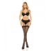 Pink Lipstick Come To Me Bra, Garter Belt & G-string Black M/l Pink Lipstick Come To Me Bra, Garter Belt & G-string Black M/l