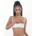 Lace Bra W/underwire Boning Cups White 34 Lace Bra W/underwire Boning Cups White 34