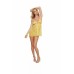 Stretch Lace & Dot Babydoll & G-string Set Citrus O/s Stretch Lace & Dot Babydoll & G-string Set Citrus O/s