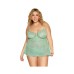 Eyelash Lace Babydoll Set Seafoam Osq Eyelash Lace Babydoll Set Seafoam Osq
