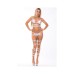 Lace Up Lover Bra Set Silver M/l Lace Up Lover Bra Set Silver M/l