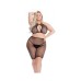 Pink Lipstick Sunset Glow Halter Bra & Bike Short Black Qn Pink Lipstick Sunset Glow Halter Bra & Bike Short Black Qn