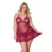 Holiday Soft Underwire Babydoll & Thong Merlot 1x/2x Holiday Soft Underwire Babydoll & Thong Merlot 1x/2x